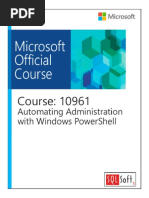 Course: 10961 Automating Administration With Windows PowerShell