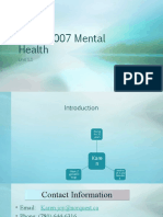 NFDN 2007 Mental Health: Unit 1.1