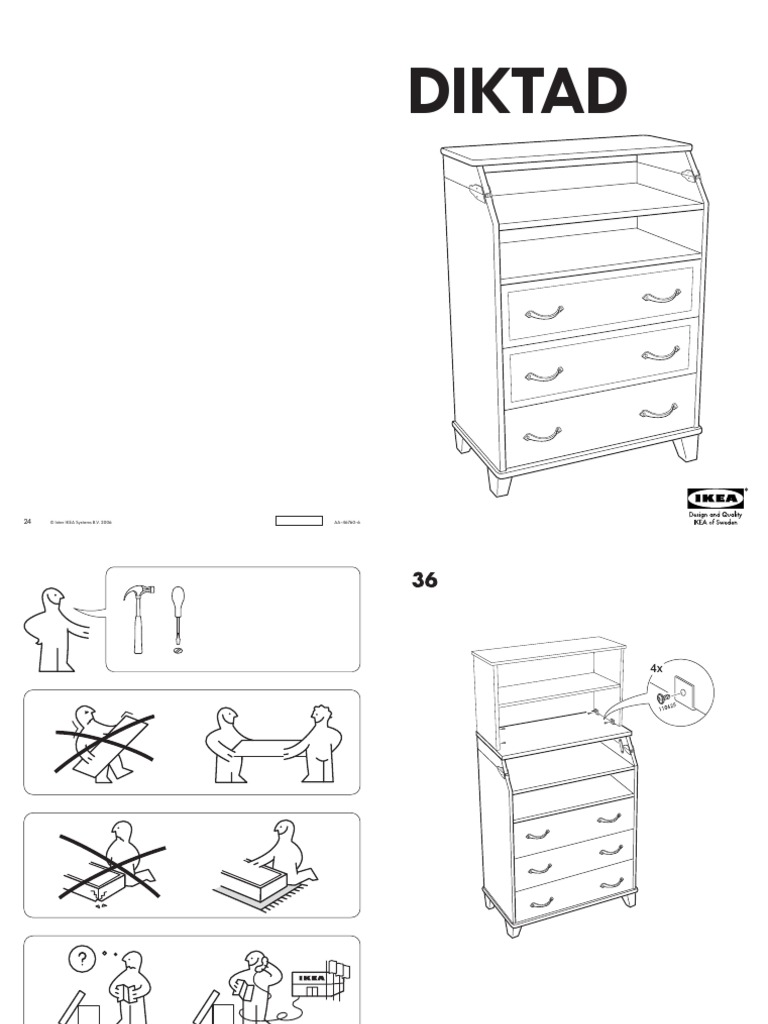 Ikea Diktad Ladekast PDF PDF