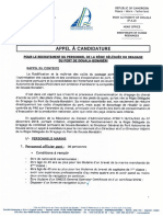 APPEL A CANDIDATURE - Recrutement Du Personnel de La Régie Du Dragage