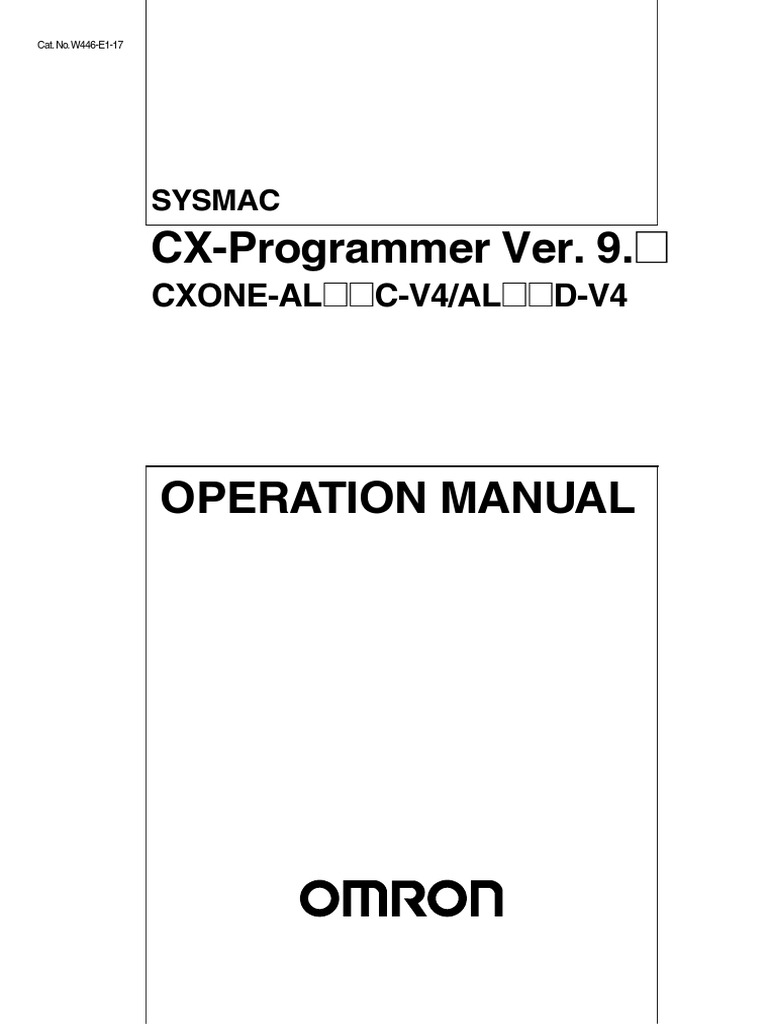 CX-Programmer Operation Manual Guide | PDF
