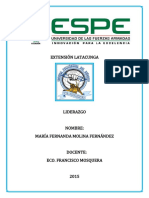 Comportamiento personal y liderazgo en la extensión Latacunga