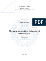 Diplomski Rad Iseljavanje Iz Dalmacije Konacna - Verzija - 3 - Digitalna - Verzijapdf PDF