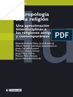 Antropología de La Religión. Una Aproximación Interdisciplinar A Las Religiones Antiguas y Contemporáneas