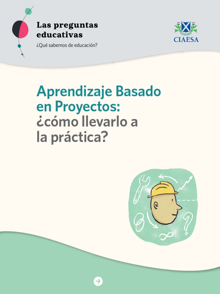 Aprendizaje Basado en Proyectos en Educación | PDF | Plan de estudios ...