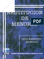 Restitución de Menores - Kamada, Luis Ernesto PDF