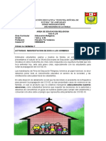 FICHA DE APRENDIZAJE - 1° Religio S-7 IMAGEN