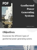 Geothermal Power Generating Systems: Zserlene Faye B. Manalo