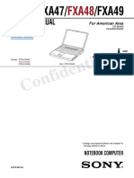 Service Manual: PCG-FXA47/ /FXA49