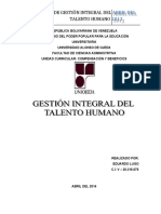 Ensayo de Gestion Integral Del Talento Humano