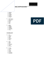 7 Answer Key A Grammar, Vocabulary, and Pronunciation