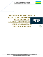 TDR Plan de Valorizacion