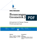 PGJ-Modul 3-Alinyemen Dasar Perencanaannya PDF