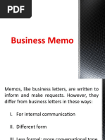 Business Memos