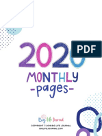 2020 Monthly Pages For Teens - Big Life Journal PDF