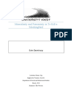 Masculinity and Femininity in To Kill A Mockingbird: Evin Demirsoy