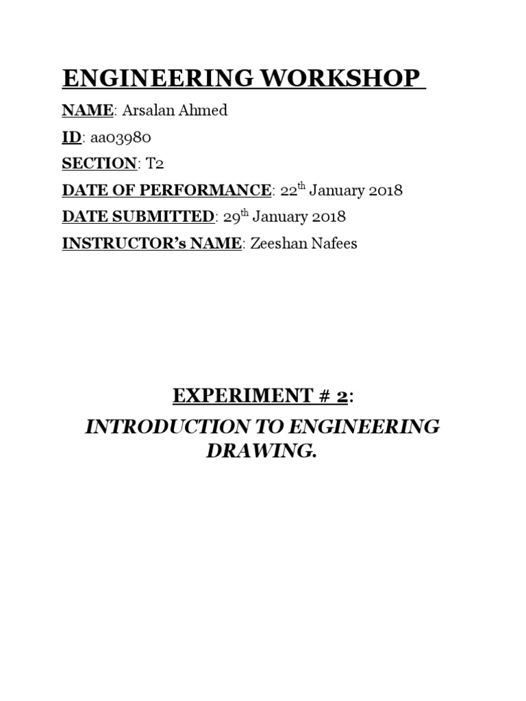 Introduction To Engineering Drawing. PDF