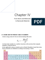 Chapter IV - From Atoms and Molecules