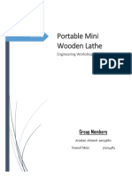 Portable Mini Wooden Lathe Project