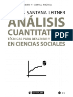 Análisis cuantitativo. Técnicas para describir y explicar en Ciencias Sociales