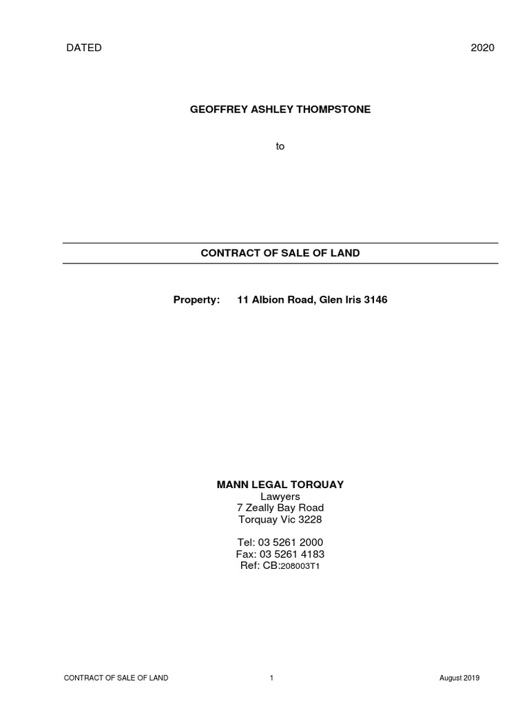 Glen Iris 1 PDF Guarantee Security Interest