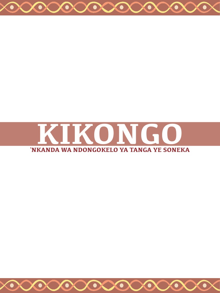Kikongo Language Resource Guide | PDF