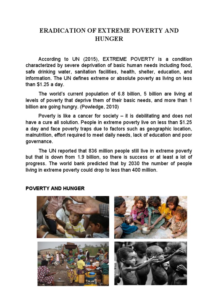 Global Poverty and Hunger Solutions | PDF | Hunger | Extreme Poverty