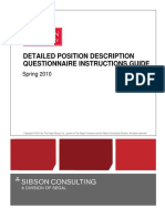 Detailed Position Description Questionnaire Instructions Guide
