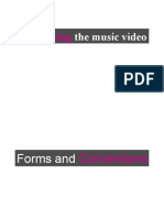 Pop Music Video Forms Conventions