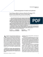 [10920684 - Neurosurgical Focus] Evidence-based management of central cord syndrome