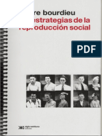 Pierre Bourdieu. Las Estrategias de Reproducción Social PDF