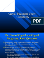 Capital Budgeting Under Uncertainty