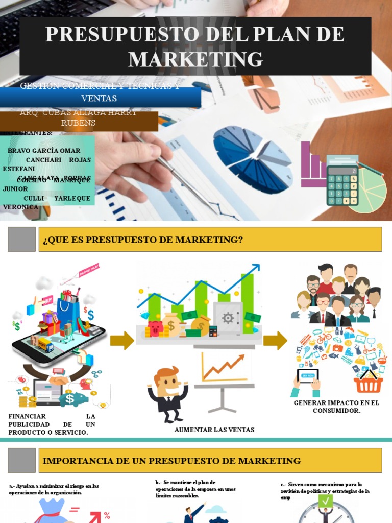 Presupuesto de Un Plan de Marketing Grupo 2 | PDF | Presupuesto | Marketing