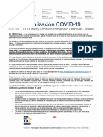 2020.05.21 - COMUNICADO de PRENSA - La Ciudad y Condado Enmiendan Directivas Locales