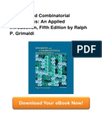 Discrete and Combinatorial Mathematics: An Applied Introduction, Fifth Edition by Ralph P. Grimaldi
