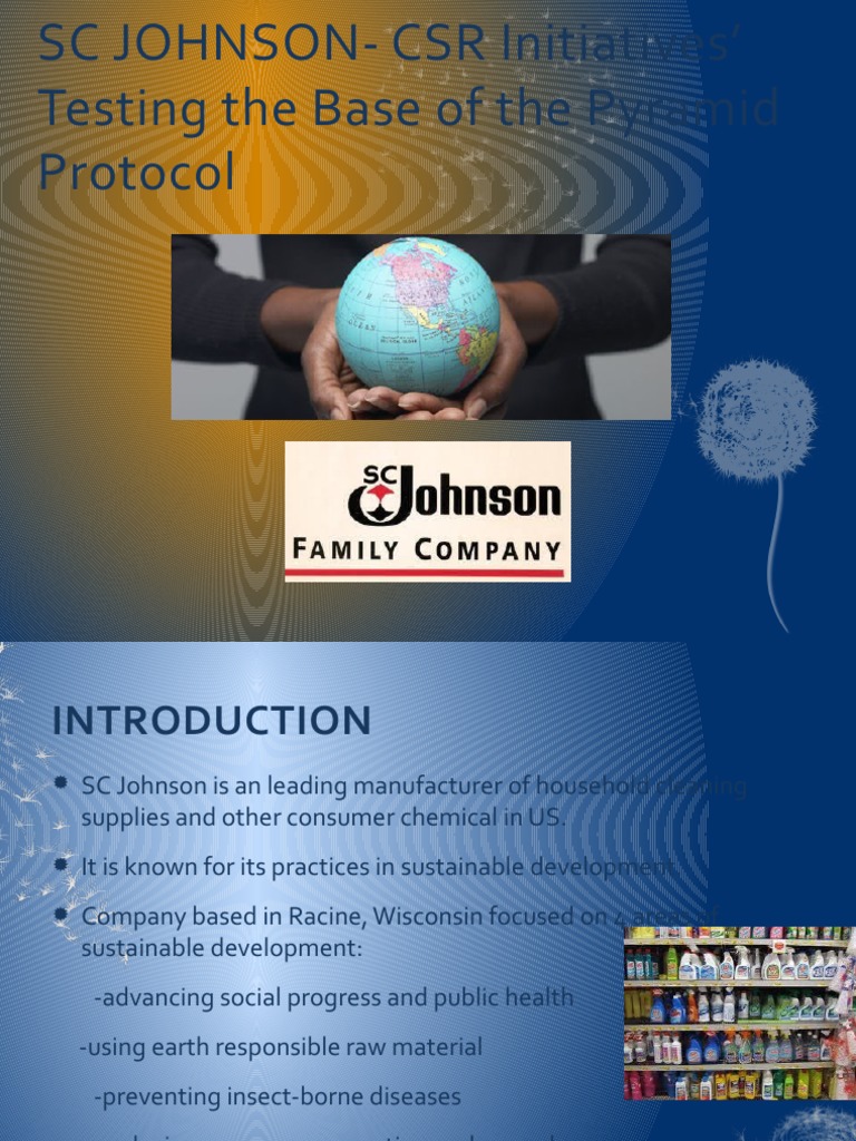 SC Johnson Final | PDF | Sustainability | Agriculture