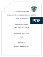 Mecanica de Fluidos Problema 12.3 Analisis