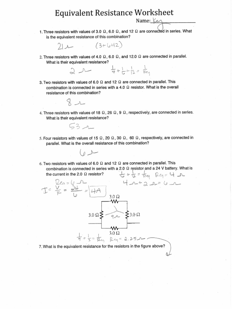 Equivalent Resistance With Complex Practice Problems Ipc PDF PDF