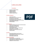 UNIX - Admin - Course - Details: 1. Linux Basic Concepts & Installations