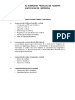 Universidad de Cartagena PLAN-DE-ESTUDIO-FILOSOFIA PDF