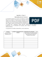 Paso 4 - Apéndice 1 - Tabla de Técnicas
