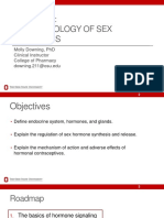 Pharmacology of Sex Hormones: Molly Downing, PHD Clinical Instructor College of Pharmacy Downing.211@Osu - Edu