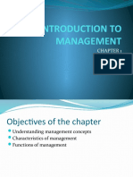 Introduction To Management