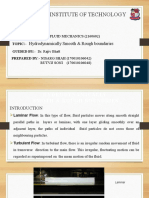 A.D Patel Institute of Technology: Hydrodynamically Smooth & Rough Boundaries