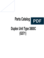 Parts Catalog: Duplex Unit Type 3800C (G571)