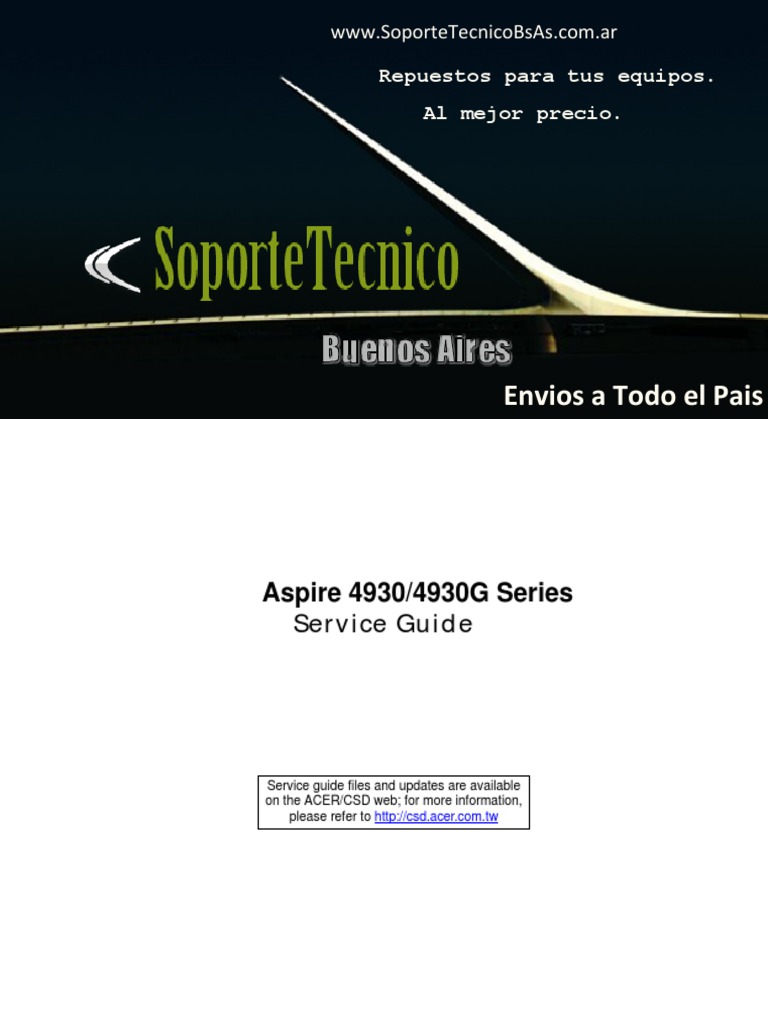 Service Manual Acer Aspire 4930 4930G Series | Keyboard Shortcut | Usb  Flash Drive