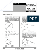 QA-28 Geometry-4 Questions PDF