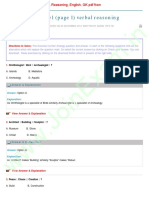 Analogy - Exercise1 Verbal Reasoning - WWW - JoinExam.in PDF