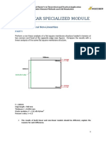 Non-Linear Specialized Module: CAE 1 - Geometrical Non-Linearities