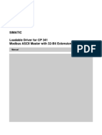 Simatic Loadable Driver For CP 341 Modbus ASCII Master With 32-Bit Extensions